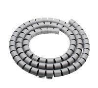 Gaine spiralée pour câbles, Manchon de gestion de câbles en spirale 1 mètre multicolore plusieurs tailles(Grijs,32mm x 1 meter)