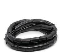 Gaine spiralée pour câbles, Manchon de protection for câble spiralé noir/blanc 4-30 mm coupé à la longueur