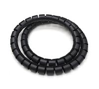 Gaine spiralée pour câbles, Organisateur de câbles en tube PE en spirale multicolore 8-30mm 1-10m(Black,15MM-5 METERS)