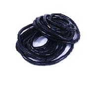 Gaine spiralée pour câbles, Organisateur de protection de câble en spirale PE, multicolore, diamètre 4-30mm, longueur 1-10m(Black,18MM-1METER)
