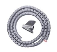 Gaine spiralée pour câbles, Organisateur multicolore flexible de protecteur de fil de l'enveloppe 2M de câble en spirale(8mmx2m grey)