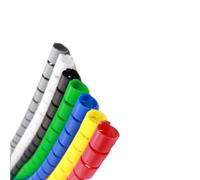 Gaine spiralée pour câbles, Protecteur de câble en spirale multicolore 1-10 mètres 8-35mm(Red 10mm,10 Meters)