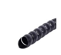 Gaine spiralée pour câbles, Protecteur d'enroulement de câble en spirale, multicolore, ID 8-60 mm, 1 mètre(Black,ID 8mm)