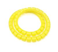 Gaine spiralée pour câbles, Protecteur d'enveloppe en spirale, organisateur de câbles, Tube PE multicolore, plusieurs tailles(Yellow,20MM-1 METER)