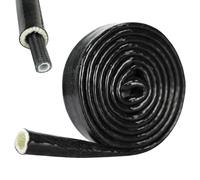 Gaine thermique : protection réfléchissante pour les températures élevées, revêtement automobile flexible résistant à la chaleur pour câbles et tuyaux | Isolation ignifuge durable pour le mainteni