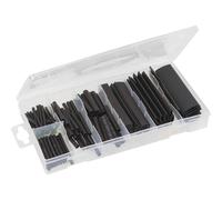 Gaine thermorétractable 2:1 noire - Coffret de 127 pcs SODELEC - 14109