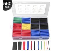 Gaine Thermorétractable 560 Pcs 12 Tailles Ratio 2:1, Eventronic Tube Thermorétractable 1-13mm Kit