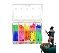 Gaine thermorétractable - avec Boîte De Rangement Portable Et Outil Stable Coloré | Set d'Aiguilles pour Appât de Pêche,pour pêche à la dandinette, à la traîne, au Lancer en rivière, lac,