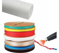 Gaine thermorétractable blanche 3mm, 1m, auto-extinguible