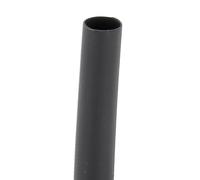 Gaine Thermorétractable en Blister, 3.2mm Après Rétreint Diamètre, 6.4mm Avant Rétreint Diamètre, 10cm Longueur, Noir, Lot de 10