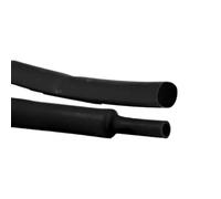 Gaine thermorétractable en polyoréphine réticulée, se rétrécit de moitié lorsqu'il est chauffé, rapport de rétrécissement 2:1 pour câbles et tuyaux - 12,7 - noir - 1 pièce Plastic Hardware Store