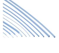 Gaine thermorétractable en PTFE, diamètre 0,5 mm à 15 mm, taux de rétraction 1,7:1, haute température (260 °C), 600 V, translucide(3.5mm)