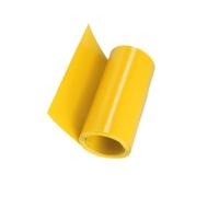Gaine thermorétractable en PVC de 1 m - Gaine d'étanchéité électrique, manchon isolant, protection à rétraction rapide for câblage/équipement(Yellow,155mmx99mm)