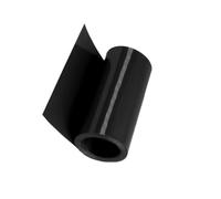 Gaine thermorétractable en PVC de 1 m - Gaine d'étanchéité électrique, manchon isolant, protection à rétraction rapide for câblage/équipement(Black,160mmx102mm)