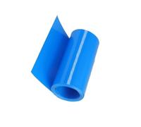 Gaine thermorétractable en PVC de 1 m - Gaine d'étanchéité électrique, manchon isolant, protection à rétraction rapide for câblage/équipement(Blue,50mmx32mm)