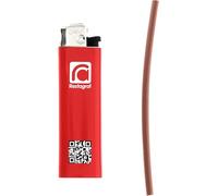 Gaine Thermorétractable en Sachet, 1.6mm Après Rétreint Diamètre, 3.2mm Avant Rétreint Diamètre, 10cm Longueur, Marron, Lot de 13