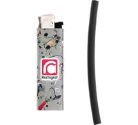 Gaine Thermorétractable en Sachet, 3.2mm Après Rétreint Diamètre, 6.4mm Avant Rétreint Diamètre, 10cm Longueur, Noir, Lot de 11