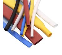 Gaine thermorétractable en silicone de 0,8 à 30 mm de diamètre, gaine de câble flexible isolée, haute température 2500 V, protection de fil souple à monter soi-même(Yellow,12mm)