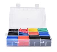 Gaine Thermorétractable, Ensemble de Gaines Thermorétractables, Ensemble combiné de Kit Rétractable de Protection D'isolation PE, Tube Industriel coloré (750 pièces en boîte)