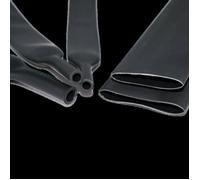 Gaine thermorétractable étanche à l'eau - Longueur 1m - 3:1 - Diamètre 12/4mm - Noir - Paroi 1,6mm
