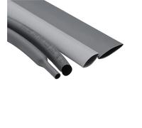 Gaine thermorétractable grise de diamètre 1 2 3 4 5 6 7 8 9 10 12 14 16 20 25 30 40 50 mm, gaine de câble thermique en polyoléfine 2:1 isolée, 1 mètre(12mm x 1 Meter)