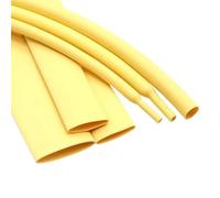 Gaine thermorétractable jaune 3:1 avec colle, double paroi, diamètre 1,6 à 39 mm, isolée en polyoléfine, avec revêtement adhésif(7.9mm,5 meters)