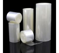 Gaine thermorétractable, Manchon de câble en silic Heat Shrink Tubing Clear PVC 200-500mm Width for 18650 Battery Film Wrap Cable Sleeve(228mm)