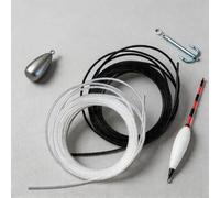 Gaine thermorétractable pour bas de ligne de pêche - Rouleau de 5 m - 1 à 2,5 mm de diamètre - Polymère souple et flexible - Manchon de protection anti-enchevêtrement pour bas de ligne - Pour bas de