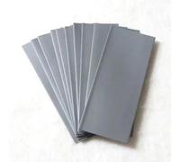 Gaine thermorétractable pour batterie au lithium 18650, largeur 29,5 à 60 mm, gaine thermorétractable, gaine isolante pour batterie au lithium-ion, gris argenté, 40 mm, 1 mètre