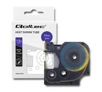 Gaine thermorétractable Qoltec pour imprimantes DYMO D1/DM1 | 12 mm x 1,5 m | Ja