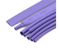 Gaine thermorétractable violette de 1 mètre, Tube thermorétractable de rapport 2:1, manchon de câble isolé en polyoléfine de 1mm à 50mm de diamètre, gaine thermorétractable(12mm x 1meter)