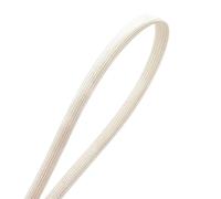 Gaine tressée en fibre de verre - Longueurs: 1m et 5m, gaine fendue tissée for la protection des fils, diamètre intérieur: 1 à 40mm, résistante à la chaleur(WHITE,7MMx1M)