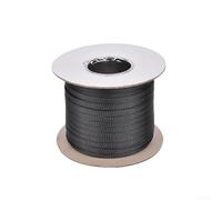 Gaine tressée en nylon V1 pour faisceau de câbles automobiles - 100 m - Noir - 2 à 8 mm (6 mm)