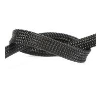 Gaine tressée en Pet, Extensible, pour la Gestion des câbles, Protection des Fils, diamètre 10 mm(Black,50 Meters)
