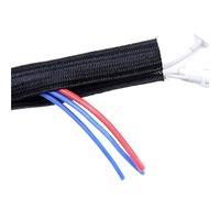 Gaine tressée extensible à fermeture automatique de 1 à 5 m ; Gestion des enroulements de câbles for la protection des tuyaux et des fils(50mm,1M)