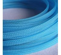 Gaine tressée Extensible pour câbles, Gaines de câble en Peau de Serpent, Fil tressé Extensible en Pet, 10M, Multicolore 3-16mm(UV Blue,16mm)