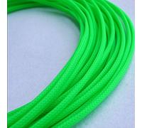 Gaine tressée Extensible pour câbles, Gaines de câble en Peau de Serpent, Fil tressé Extensible en Pet, 10M, Multicolore 3-16mm(UV Green,3mm)