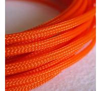 Gaine tressée Extensible pour câbles, Gaines de câble en Peau de Serpent, Fil tressé Extensible en Pet, 10M, Multicolore 3-16mm(Orange,3mm)