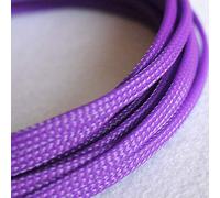 Gaine tressée Extensible pour câbles, Gaines de câble en Peau de Serpent, Fil tressé Extensible en Pet, 10M, Multicolore 3-16mm(Purple,10mm)
