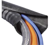 Gaine tressée HellermannTyton Twist-In 38 170-01018 noir polyester 32 à 38 mm 2 m