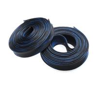 Gaine tressée isolée de 5 mètres, 2/4/6/8/10/12/15/20/25mm, Manchon de câble Extensible, Presse-étoupe, Gaine de Protection Câble Cache(Black Blue,6MM_5 Meter)