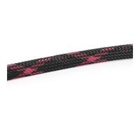 Gaine tressée Multicolore isolée en Pet, 5M, 2mm - 40mm, Gaine de câble Extensible, Tube en Maille tressée en Nylon Ignifuge(Black Pink,16mm)