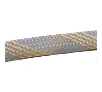 Gaine tressée Multicolore isolée en Pet de 5M, Gaine câble Extensible 2mm à 40mm, Tube Maille Nylon Ignifuge(Clear Gold,6mm)