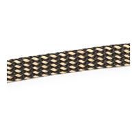 Gaine tressée Multicolore isolée en Pet de 5M, Gaine câble Extensible 2mm à 40mm, Tube Maille Nylon Ignifuge(Gold Black,12mm)