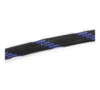 Gaine tressée Multicolore isolée en Pet de 5M, Gaine câble Extensible 2mm à 40mm, Tube Maille Nylon Ignifuge(Black Blue,12mm)