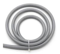 Gaine tressée Pet Haute densité 6 mm - Protection Durable for câbles et Fils - Longueurs Disponibles de 1 m à 50 m(Gray,50meter)