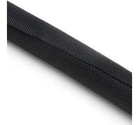 Gaine tressée pour câbles, Manchon tressé Extensible en Pet à Fermeture Automatique for la Protection Thermique, Multicolore, Plusieurs Tailles(Black,13MM*1 M)