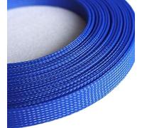 Gaine tressée pour câbles, Tailles Multiples Extensibles d'enveloppe de Fil tressé à Haute densité Multicolore de Douille de câble d'animal FAMILIER(Blue,6MM*10M)