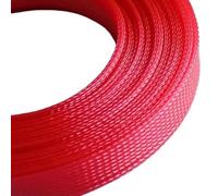 Gaine tressée pour câbles, Tailles Multiples Extensibles d'enveloppe de Fil tressé à Haute densité Multicolore de Douille de câble d'animal FAMILIER(Pink,6MM*5M)