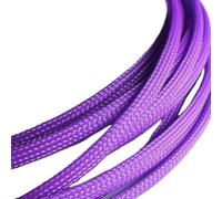 Gaine tressée pour câbles, Tailles Multiples Extensibles d'enveloppe de Fil tressé à Haute densité Multicolore de Douille de câble d'animal FAMILIER(Purple,4MM*10M)